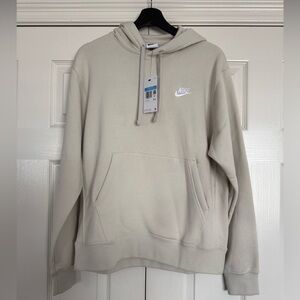 Nike Men's Beige Hoodie Sweater